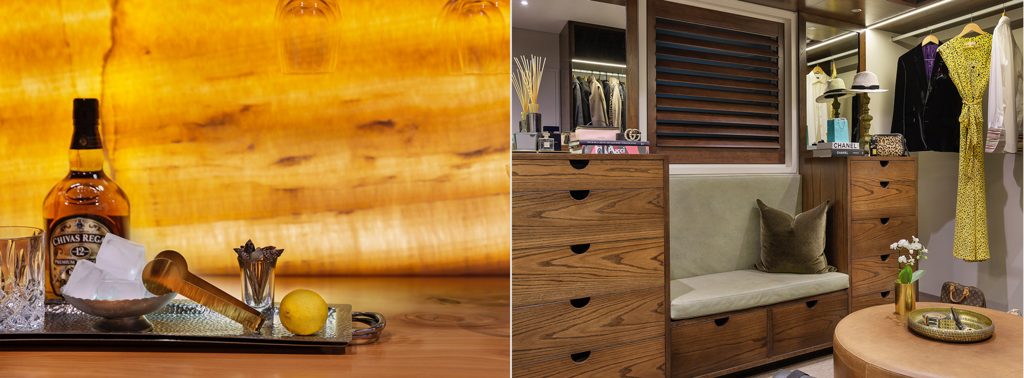 Sexy Private Whisky Bar & Designer Dressing Room fit for high end Executives & Travellers | Point Residence Luxury Lifestyle 