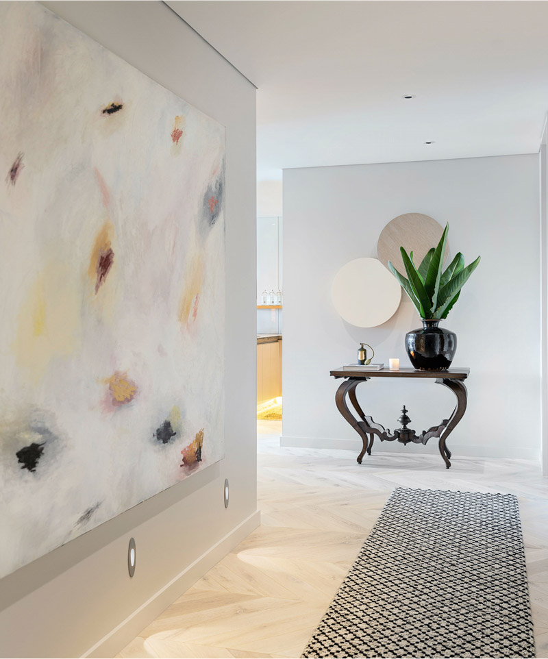 Art Gallery Style Entrance | Point Residence Luxury Auckland Waterfront Accommodation is available for Short or Long Stayss